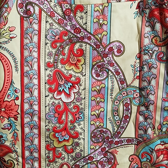 Hilfiger strapless dress paisley design h22 - Picture 2 of 6